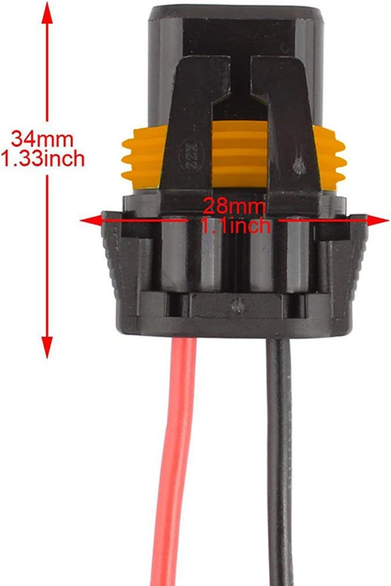 trepb 9005 9006 Headlight & Fog Light Wiring Harness Kit - 16AWG Heat-Resistant Automotive Connector Plug, LED Bulb Socket Adapter Compatible with 9005 9006 9012 9145 H10 - Image 2
